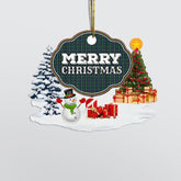 Clan Bannatyne 1 "Merry Christmas" Tartan Acrylic Ornament HK34 Bannatyne 1 Tartan Tartan Christmas